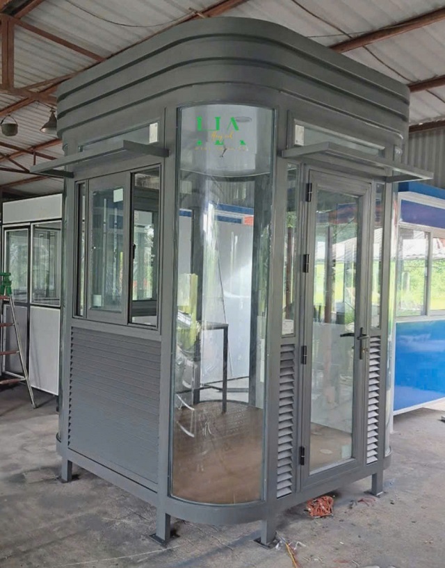 hình ảnh bốt bảo vệ bo khung thép hưng yên