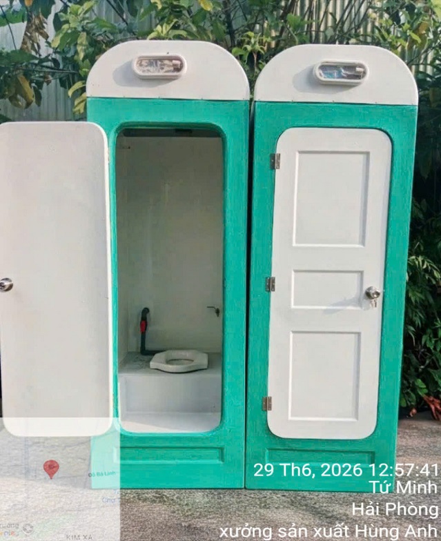 nhà vệ sinh di động composite tại hải dương